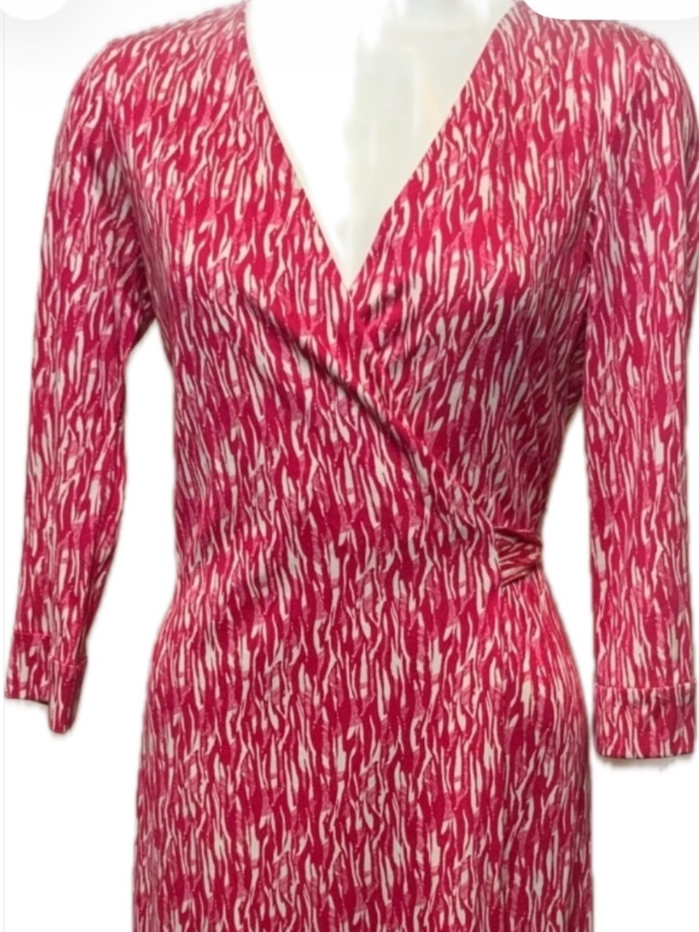 Diane von Furstenberg Wrap Dress Silk Iconic $398 size 2 New Julian Two